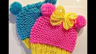 Gorro de Bebé con Orejas - Minnie Mouse - Mickey Mouse - Con Tejido con Telar Circular