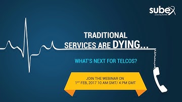 Traditional services are DYING, what’s next for Telcos?