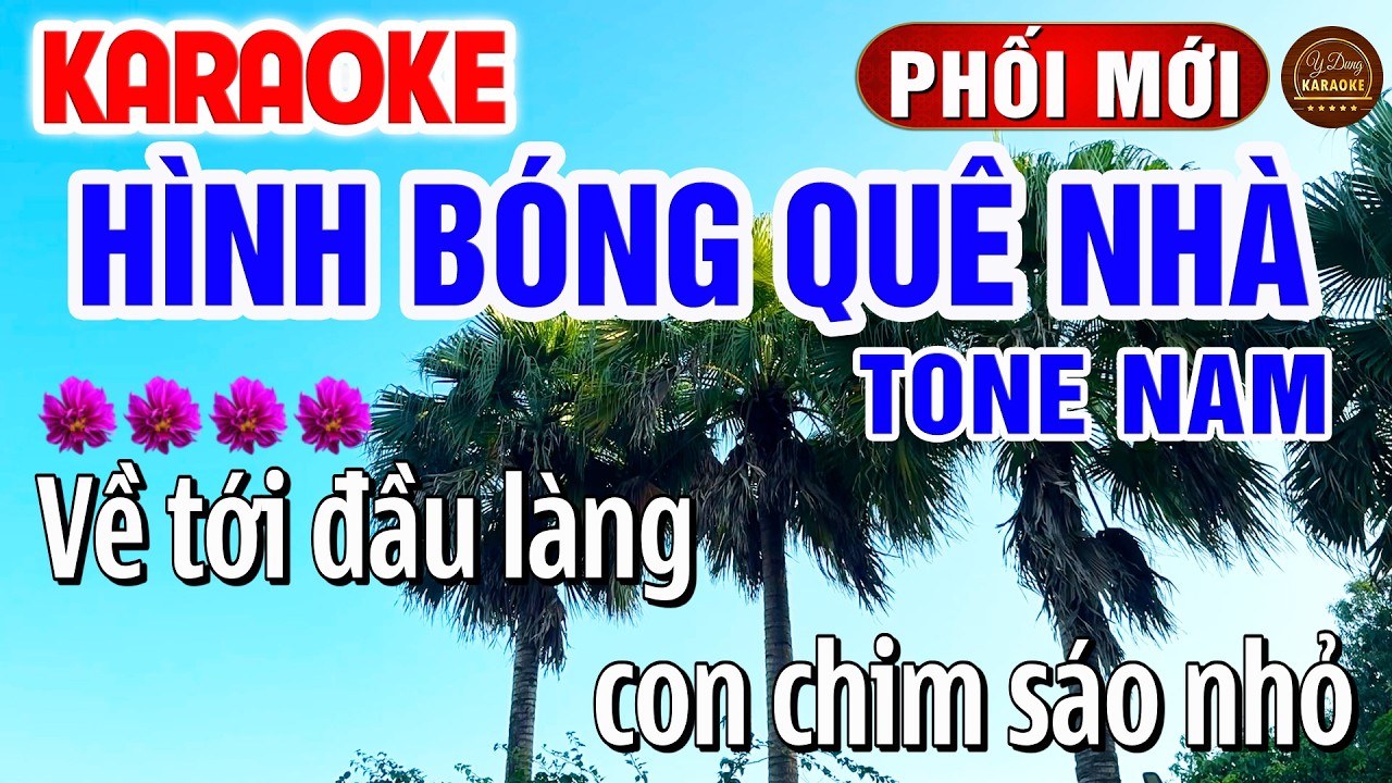 Hình Bóng Quê Nhà Karaoke Tone Nam Cha Cha Dễ Hát 2026 | Y Dung Karaoke