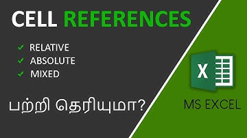 Cell Reference in Excel in Tamil