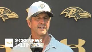 Baltimore Ravens coach John Harbaugh comments on deadly shooting at New York building