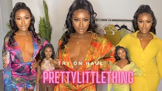 HUGE SPRING\/SUMMER PRETTY LITTLE THING HAUL 2021 |VACATION OUTFITS