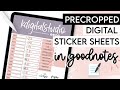 Precropped Digital Sticker Sheets in GoodNotes