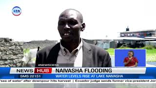Over 1000 residents of Naivasha stare at displacement as water levels rise at Lake Naivasha