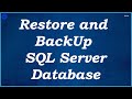 Backup and restore of sql server database