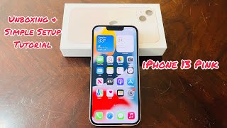 Unboxing Iphone 13 Pink & Simple Setup Tutorial