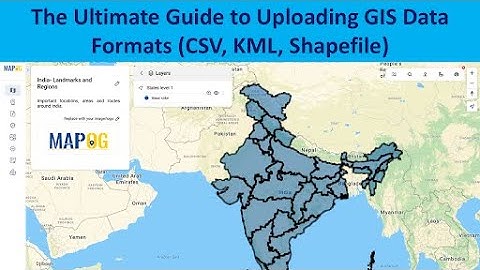 How to Upload GIS Data: Shapefile, CSV, Excel, KML & More in MAPOG #gismapping #technology #upload