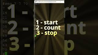 seq command trick you didn't know #linux #tips #shorts