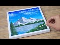 Mountain landscape painting  acrylic painting techniques