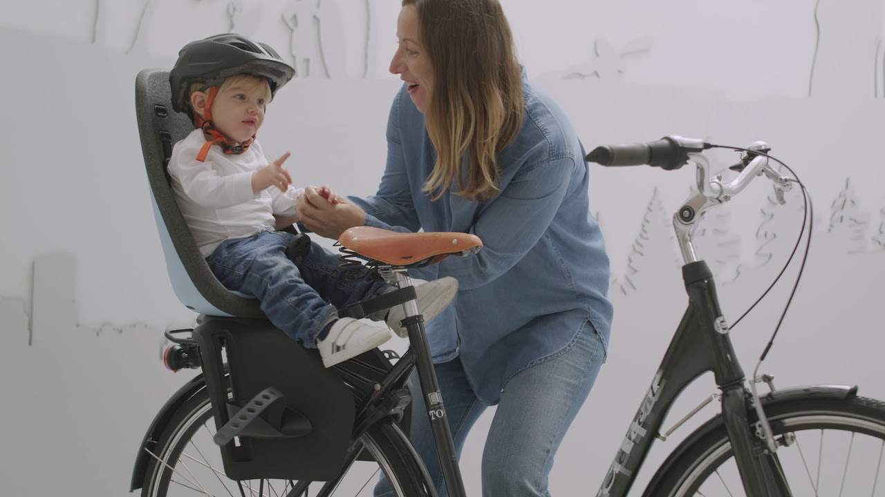 Siège vélo arrière Yepp Maxi noir,9 mois à 6 ans,sur porte-bagage