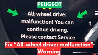 How To Fix "All Wheel Drive: Malfunction" Warning In Audi?