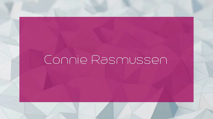 Connie Rasmussen - appearance