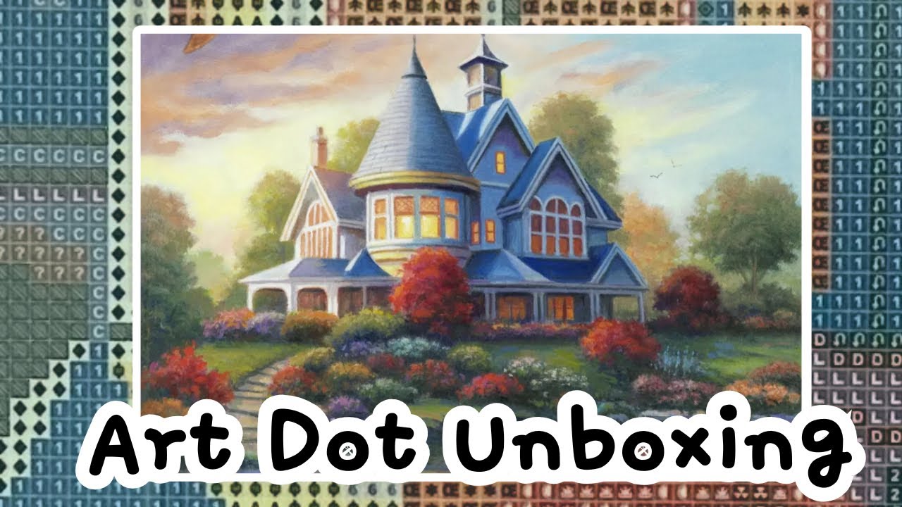 вечернее сияние от Джона Заккео | распаковка алмазной картины в горошек!