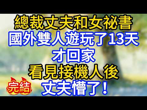 總裁丈夫和女祕書國外雙人遊，玩了13天才回家，看見接機人後丈夫懵了！