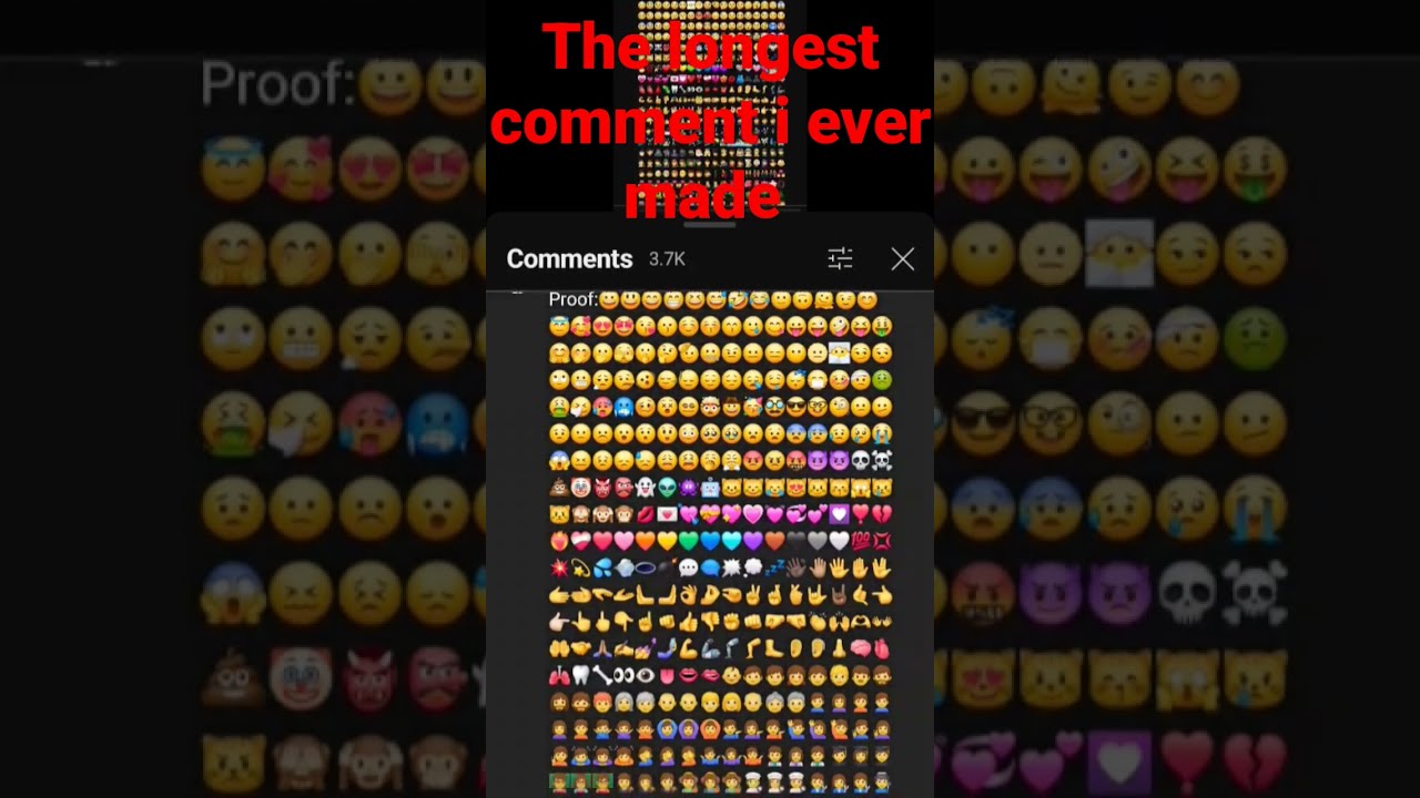 The Longest Comment I Ever Made