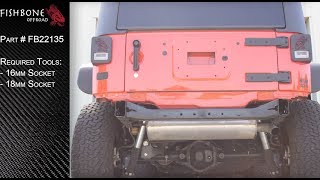 FB22135 JK Rear Bumper Delete Installation Guide