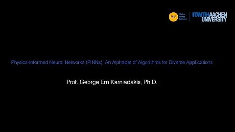 Charlemagne Distinguished Lecture Series with Prof. George Em Karniadakis, Ph.D