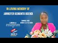 IN LOVING MEMORY OF JENNEFER KEMUNTO OGENDI 1992 2025