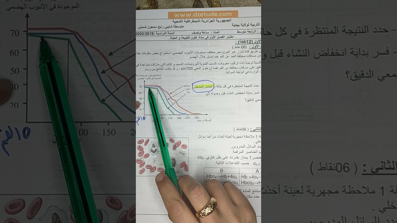 حل تمارين حول الهضم عند الانسان سنة رابعة متوسط