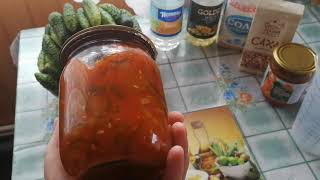 Салат из огурцов с томатным соусом на зиму.  Очень простой и вкусный рецепт!!!