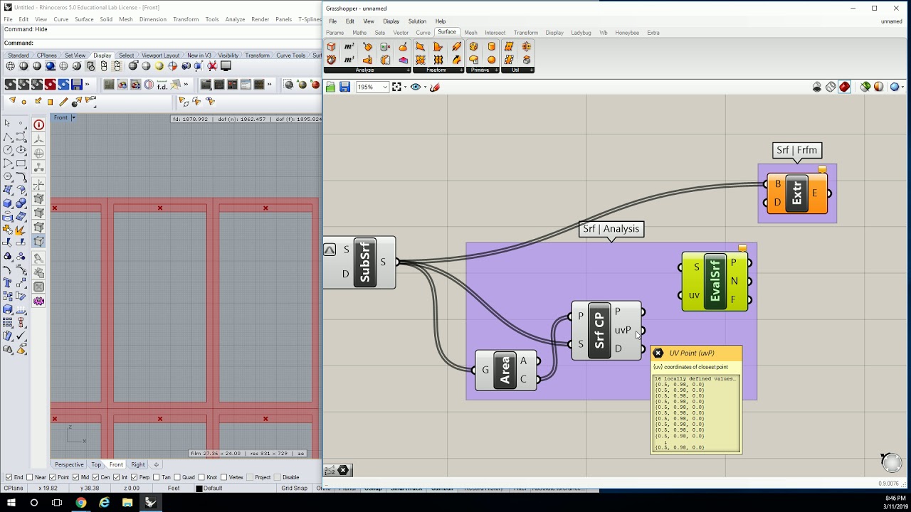 Rhino make 2d not working