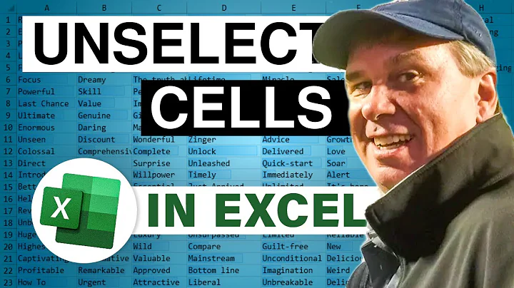 Suddenly it's Here: Unselect Cells in Excel - 2262