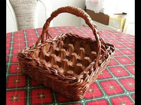 Video: How to make Easter baskets from newspaper tubes