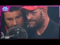 The moment Tyson Fury and Deontay Wilder exchanged heated words | "I don't respect you!"