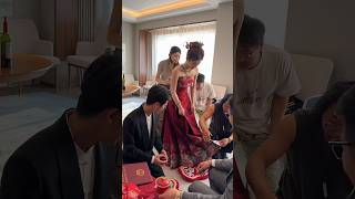 Funny Wedding Tea Ceremony Moments | Traditional Wedding Ritual Full of Laughter 😂❤️#wedding #story