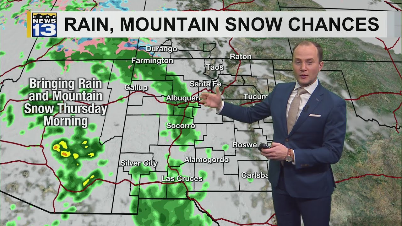 Rain, mountain snow moves into parts of New Mexico to start the new ...