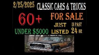 BRIAN BEALER is Roundem Up FOR SALE Over 60 Different CLASSIC CARS & TRUCKS 5k & Under