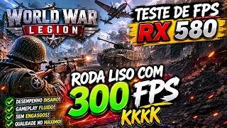 World War Legion - Teste de FPS - RX 580 8GB - Grafico Ultra 1080p