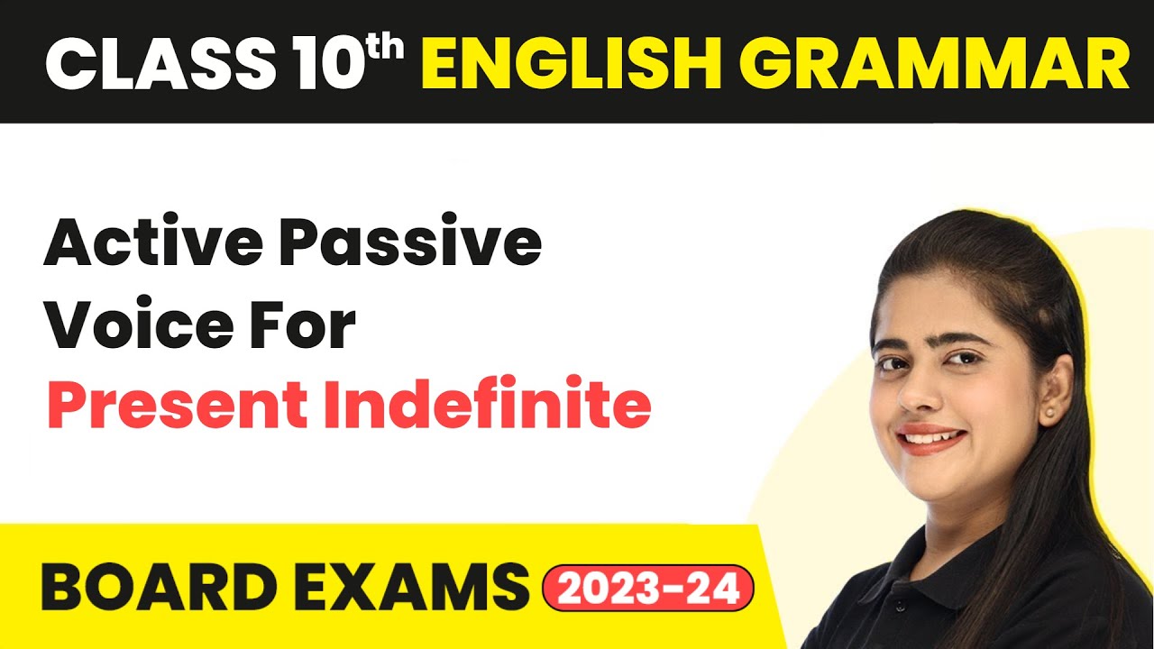 Active-Passive Voice Present Indefinite Tense... - youtube