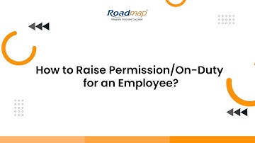 How to raise Permission/on-Duty for an Employee?