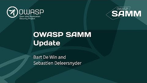 OWASP SAMM Update