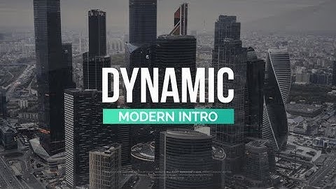 Modern Dynamic Intro (After Effects project) ★ AE Templates ★ 2018