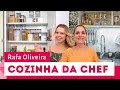 Organização de cozinha de chef com Rafa Oliveira