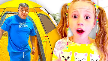 Nastya và Evelyn, Thử thách 24 giờ trong lều trại