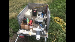 Battery-powered AC in the field, or, how to set up a mobile hairdryer in your garden cart!