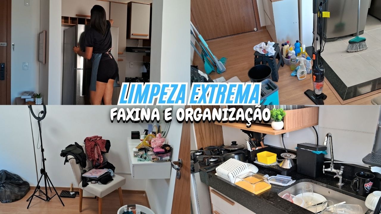 FAXINA PESADA REAL 🧼|4 Dias Sem Limpar 😱 Do Caos à Ordem! limpeza e organização.