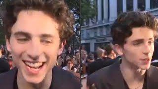 Timothée Chalamet becomes uncomfortable in Awkward interview