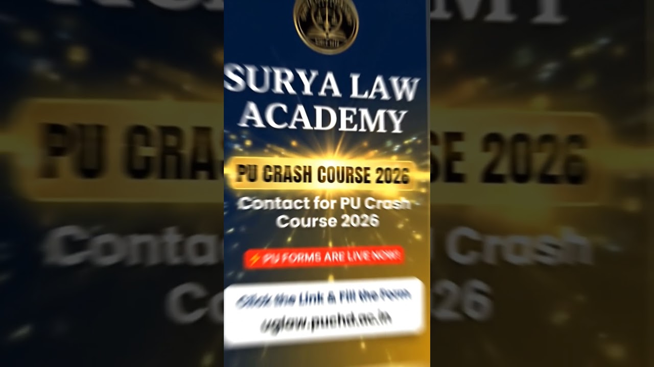 Crack PU Law 2026! Forms are LIVE + Best Crash Course Revealed  #PUCHD