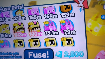 what happens when u fuse 4 rainbow happy computers (Pet Simulator X)