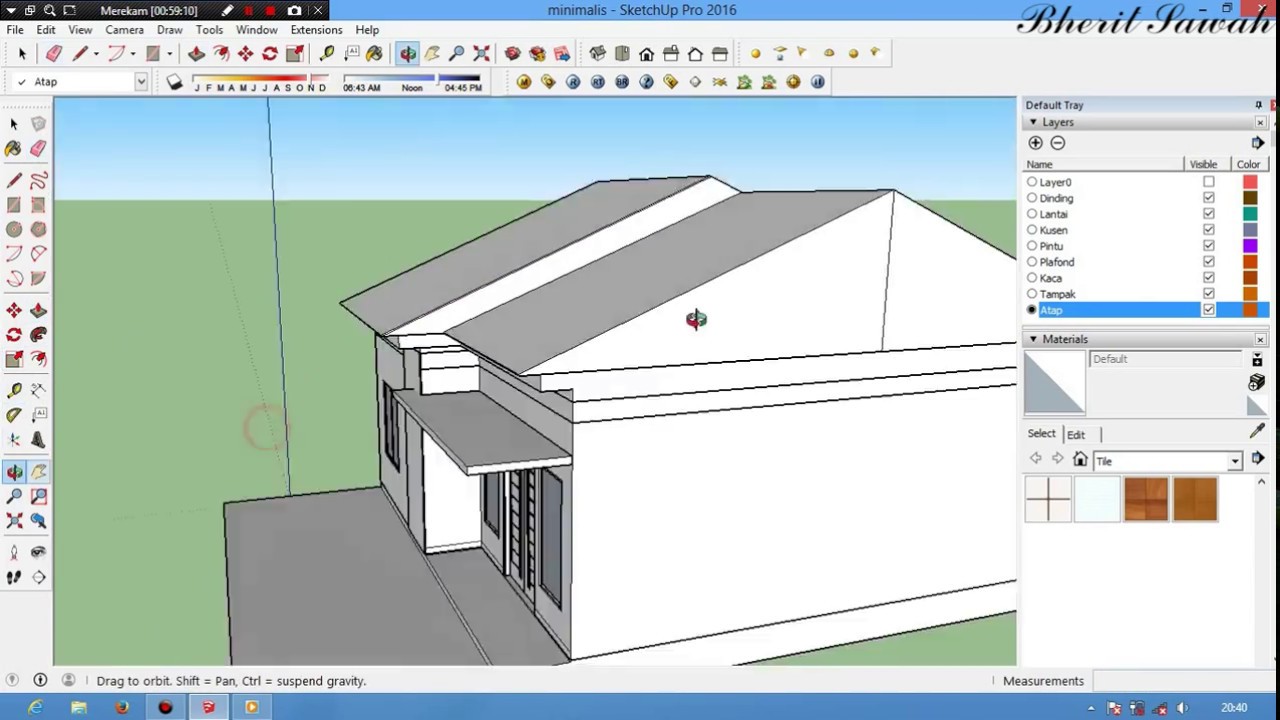  Sketchup  Proses Desain Rumah  Minimalis  Part I YouTube