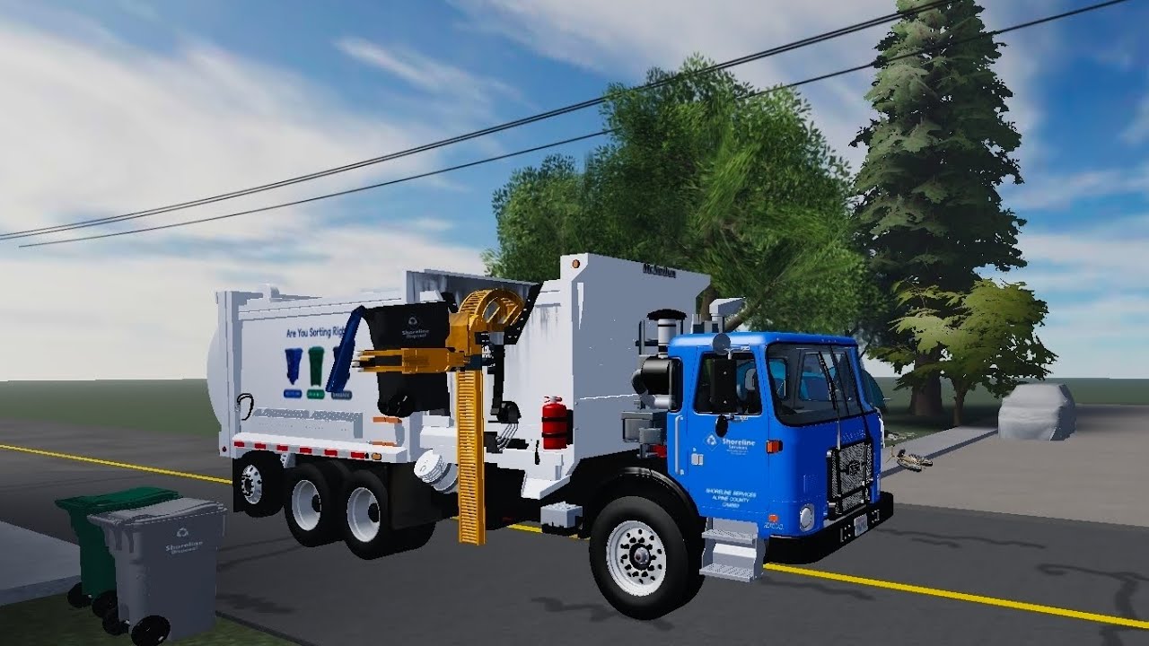 Shoreline disposal: Autocar Acx Mcnelius ZR on reving recycle 