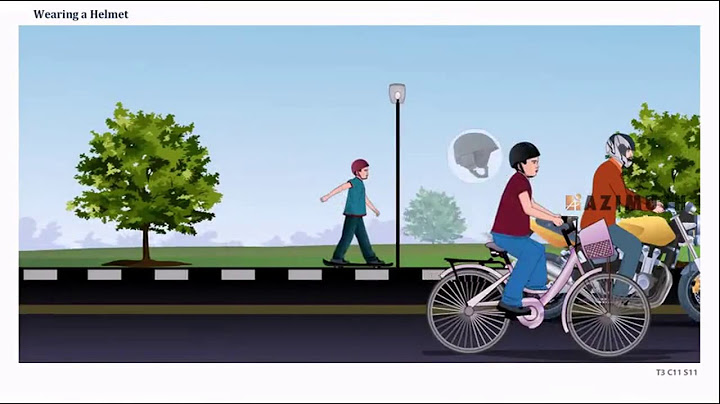 Wearing a helmet can save your life