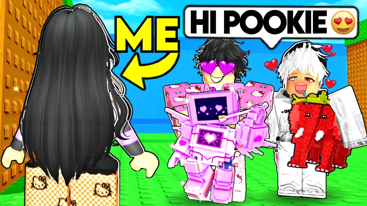 I Pretended To Be an E-GIRL, and Got DIVINE BRAINROTS in Escape Tsunami For Brainrots!