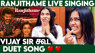 Vijay sir கூட Duet Song ❤️ | Ranjithame Singer M M Manasi Interview | Varisu | Thalapthy Vijay