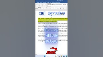 Remove Font Effects & Highlight Color in MS Word | Easy Word Tips 🔥| #shorts
