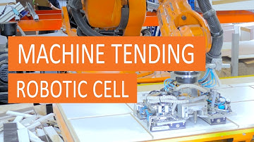 Machine Tending Robotic Cell with CNC and Edgebanding